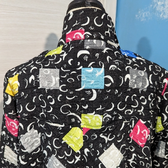 Joseph Ribkoff abstract blazer, size 6 -8-10 - Picture 6 of 7